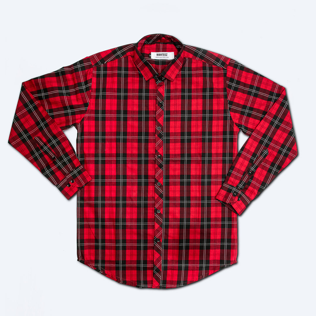 Crimson Classic Plaid Shirt